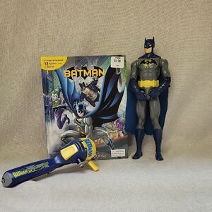 DC Comics Batman My Busy Books Story Book Play Set, Fishing Pole, 11" Figure